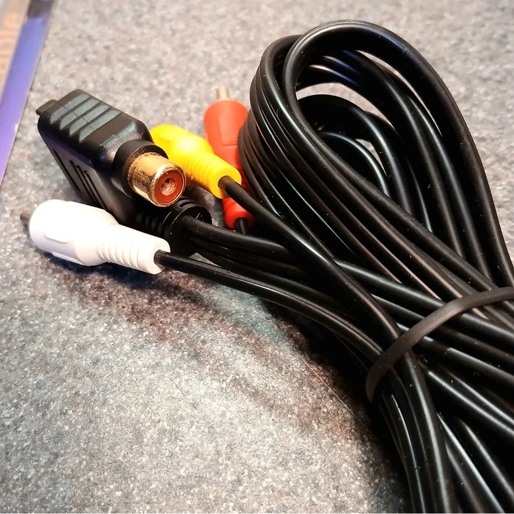 2 Pack AV to RCA Audio Video Composite Cable Cord For Sony PS1 PS2 PS3 PS3 Slim